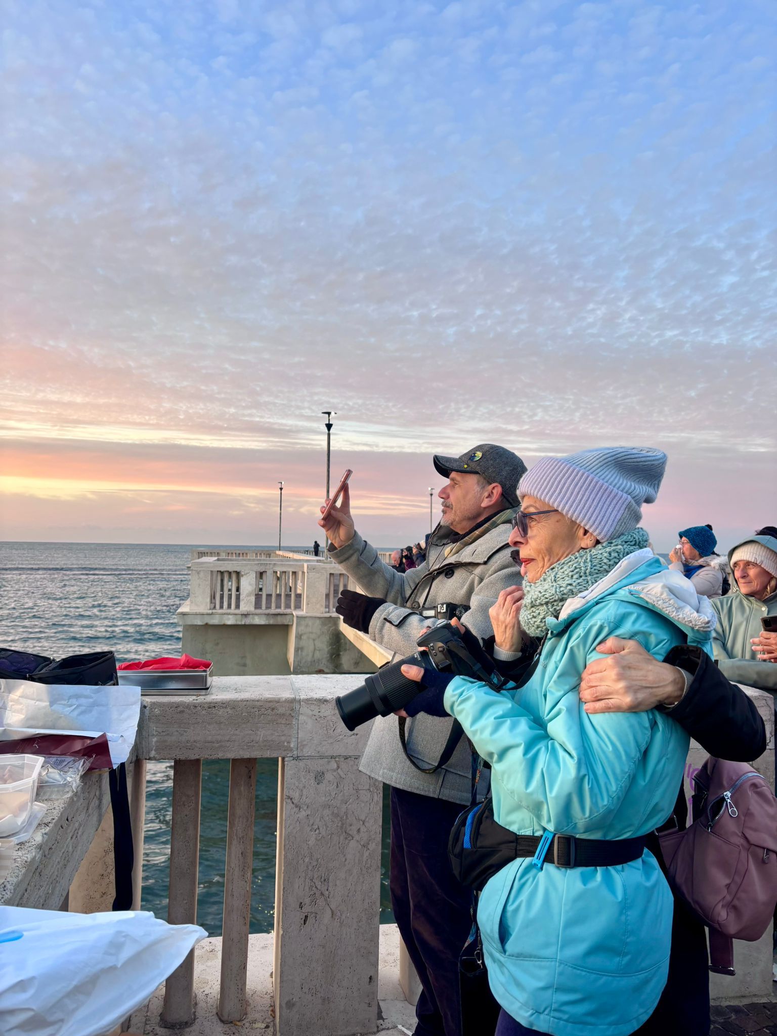 Al Pontile di Ostia, l�alba del solstizio d�inverno torna a unire la citt� e il mare